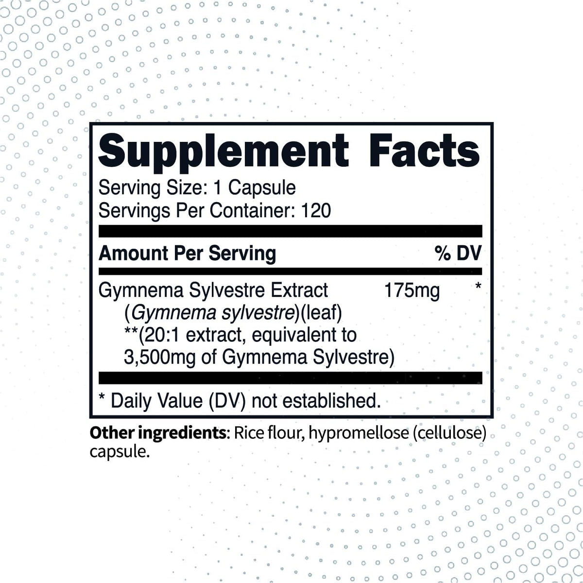 Type Zero Clean Gymnema Sylvestre Extract 120 Capsules for 120 Servings Per Bottle - Non-GMO. Gluten Free