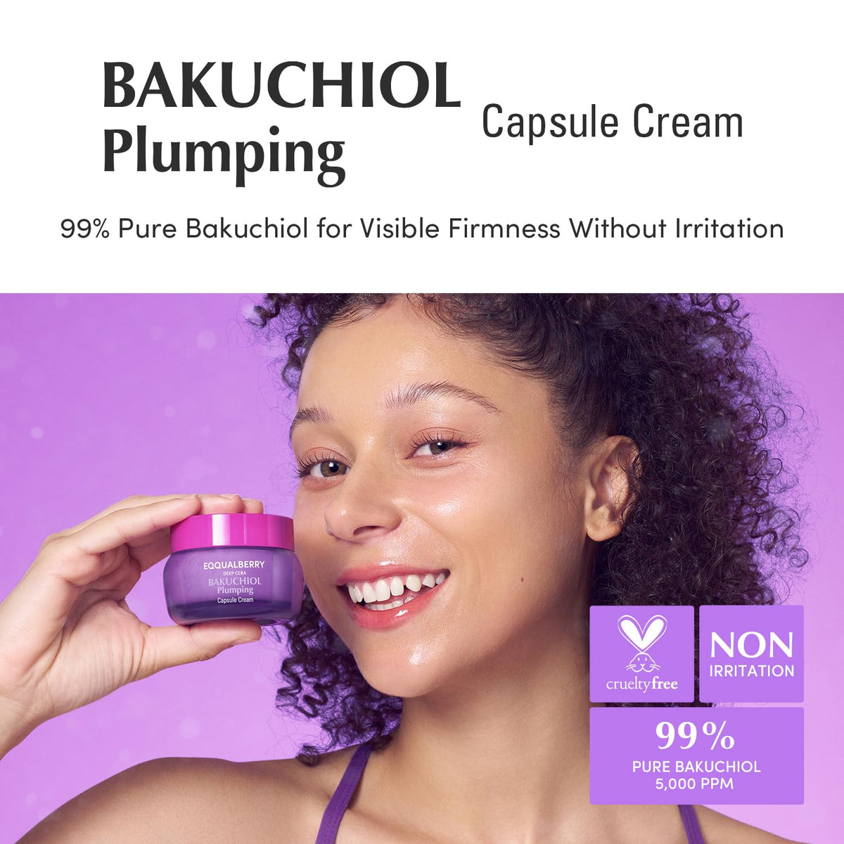 Suplement ​Bakuchiol Plumping Capsule Cream – Retinol Alternative Moisturizer for Firming and Pore Care with 99% Pure Bakuchiol, 5 Types of Collagen - VelvetGlow USA