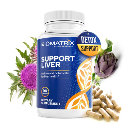 BioMatrix Liver Cleanse Detox & Repair, Artichoke Extract Liver Health Formula, Liver Supplement with Milk Thistle, Taurine, Methionine