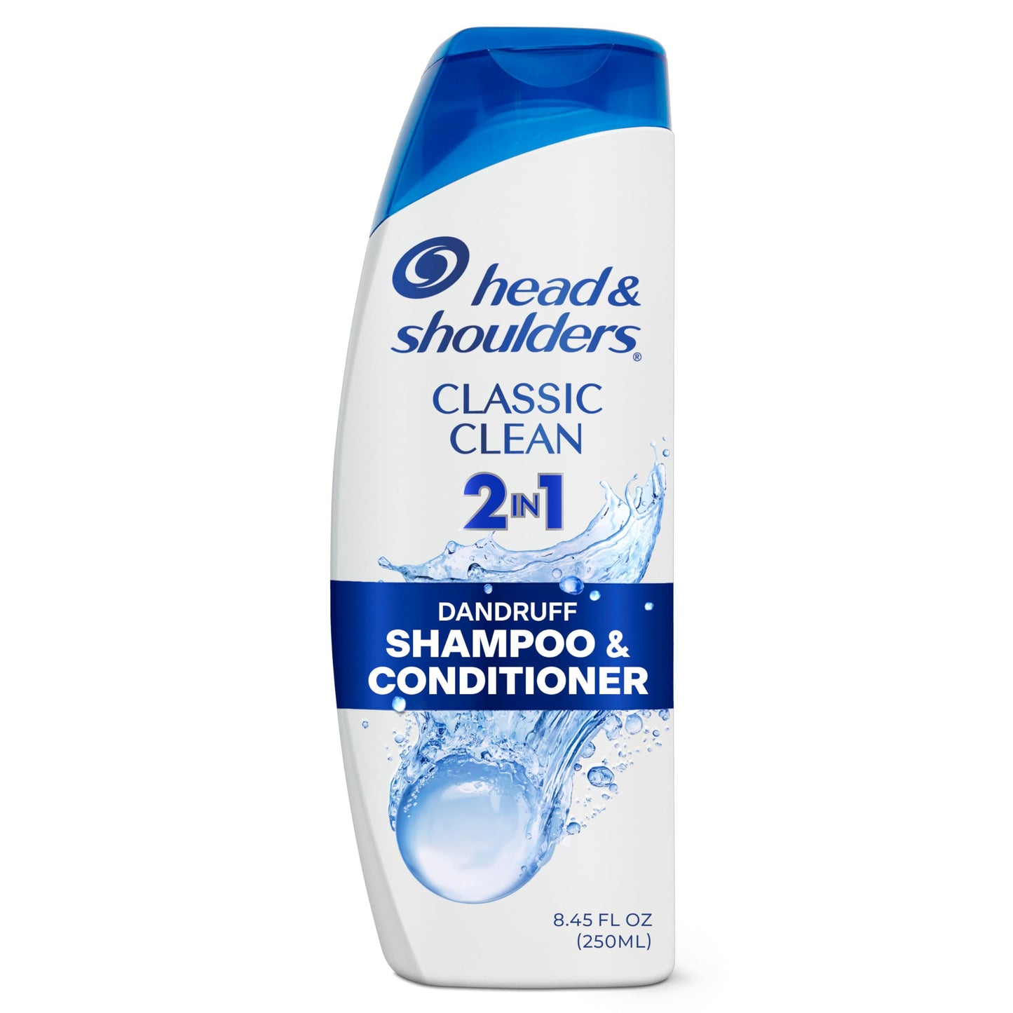Head & Shoulders Anti-Dandruff Shampoo and Conditioner, Classic Clean 2-in-1, 1% Pyrithione Zinc, Flake Control, Deep Clean,