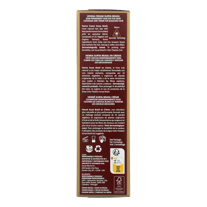 Surya Brasil Henna Cream Golden Blonde - 98% Natural Ingredients, Vegan, Cruelty-Free, Eco-Friendly, Semi-Permanent Hair Color, Deep Hydration & Shine, 2.37 oz
