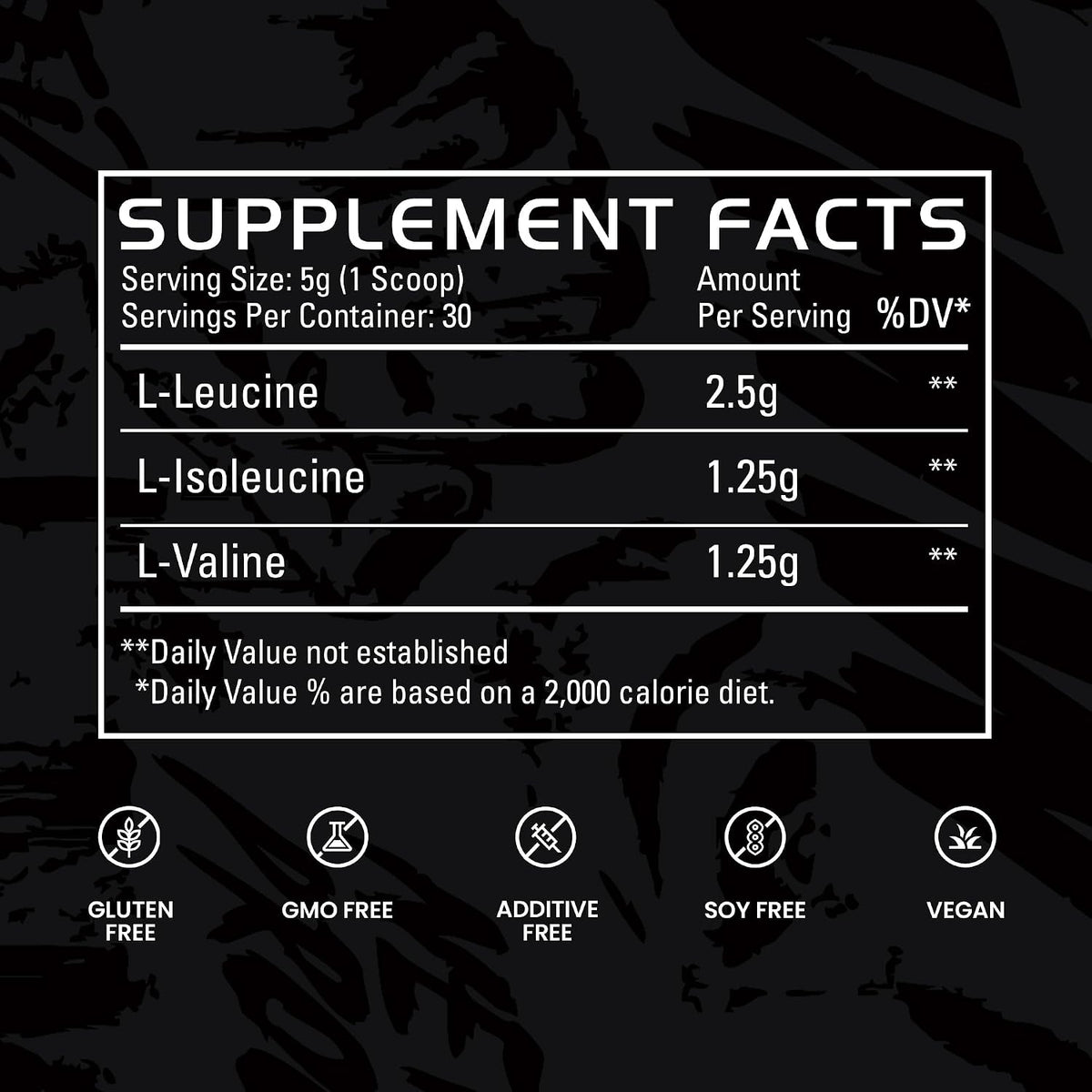 Gains in Bulk BCAA Powder, Amino Acids, Unflavored, 30 Servings