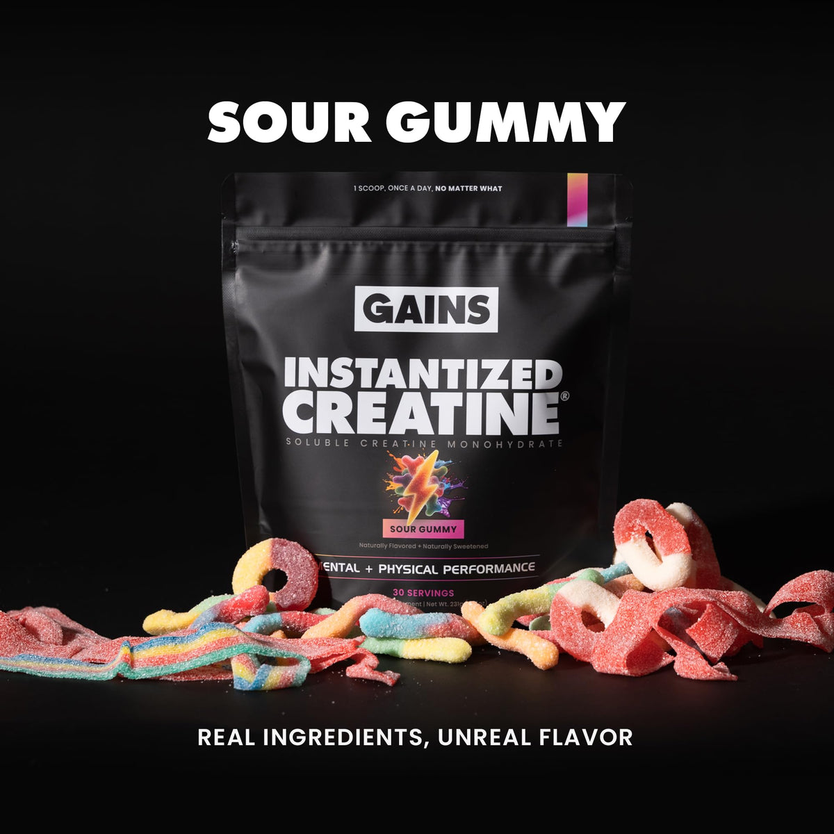 Gains in Bulk Instantized Creatine Monohydrate, Unflavored, 100 Servings