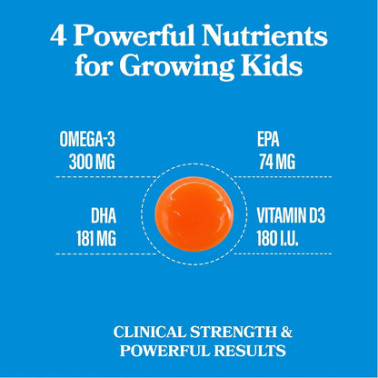 DAIKEN Family Bundle: Kids Fish Oil Omega-3 Gummies (300mg DHA/EPA + D3) & Extra Strength Maca Root Powder (6:1 Extract, Equiv. to 15,000mg Raw Maca) with L-Arginine - 30ct + 22pkts