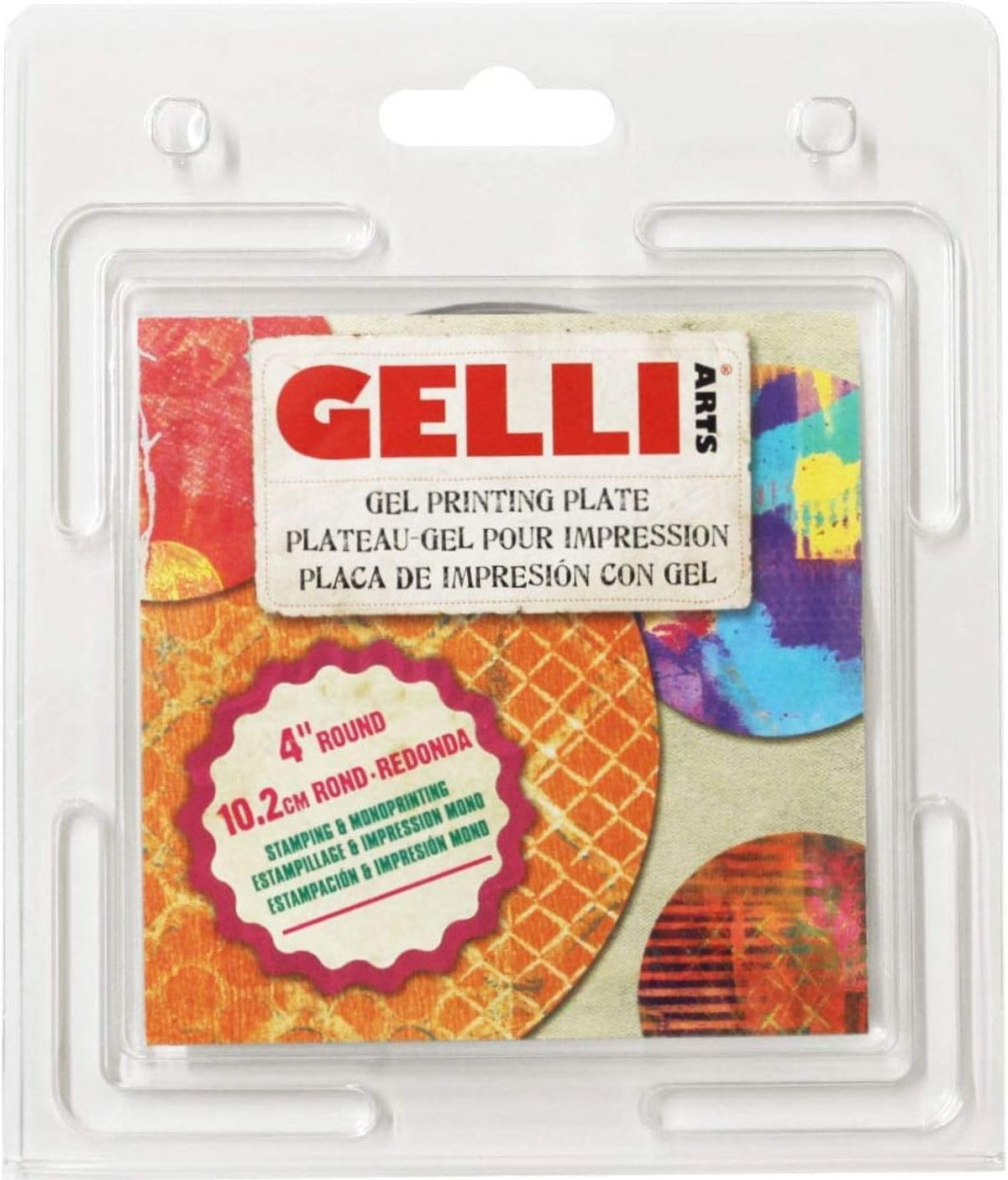 Gelli Arts Gel Printing Plate - 8" X 10" Gel Plate, Reusable Gel Printing Plate, Printmaking Gelli Plate for Art, Clear Gel Monoprinting Plate, Gel Plate Printing for Arts and Crafts