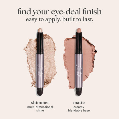 Julep Eyeshadow 101 Cream-to-Powder Waterproof Eyeshadow Stick – Midnight Blue Shimmer – Long-Lasting, Buildable, Crease-Proof, Cruelty Free, Shimmer Finish with Built-In Smudger