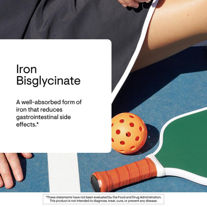 THORNE - Iron Bisglycinate - 25 mg Iron Supplement for Enhanced Absorption Without Gastrointestinal Side Effects* - NSF Certified for Sport - Gluten-Free - 60 Servings THORNE buy supplements Au