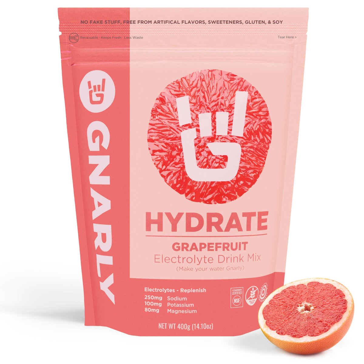 Gnarly Nutrition Hydrate Electrolyte Powder – Orange Pineapple Exercise Hydration Drink Mix – NSF Sport Certified – Electrolyte Solution, Performance & Recovery – Orange Pineapple, 14.10 oz
