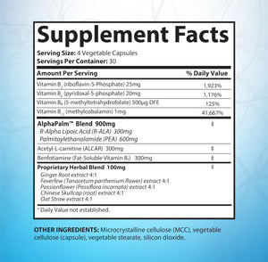 SciatiEase Sciatic Nerve Health Support Supplement - Nerve Support Formula with AlphaPalm, Pea, Vitamin B Complex, Alpha Lipoic Acid 300mg - 120 Capsules SciatiEaseBuy Supplements Australia