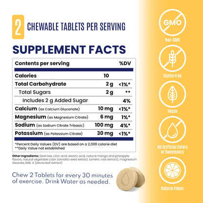 SaltStick High Sodium Electrolyte FastChews - Mixed Berry, 60 Tablets