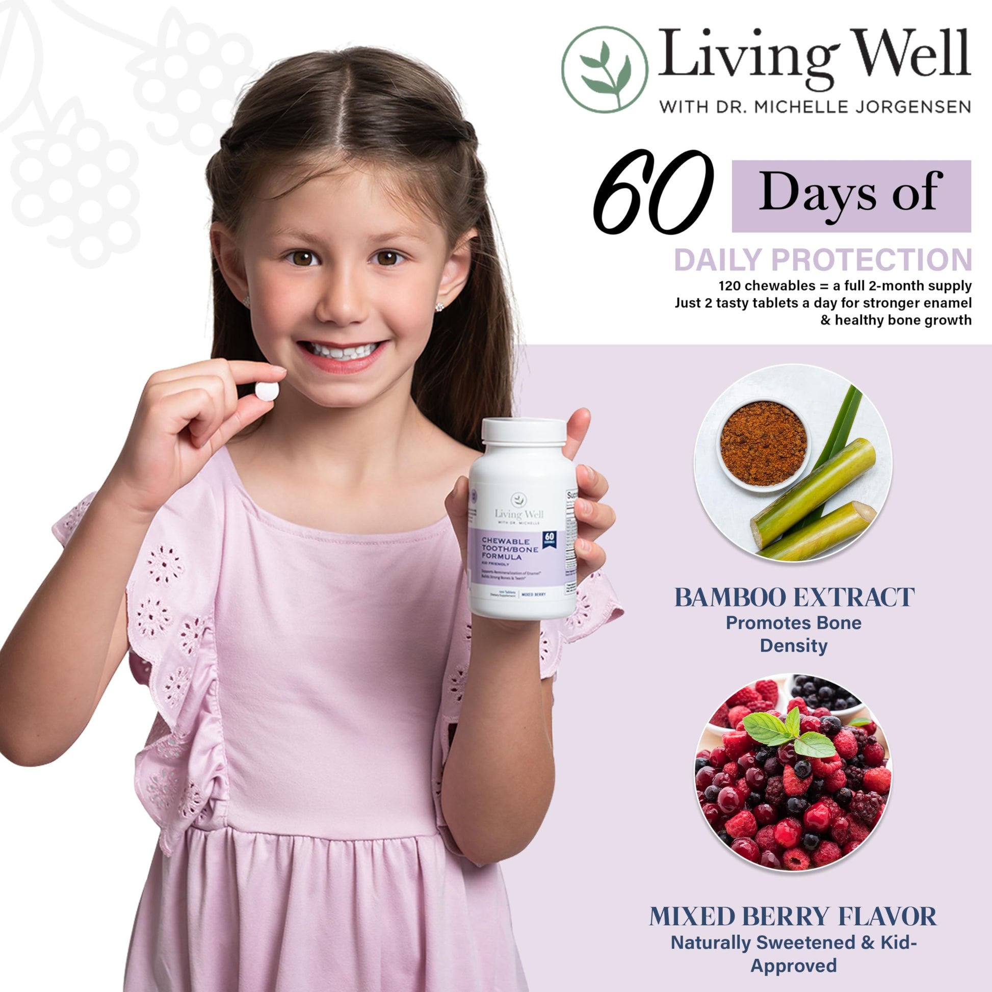 Kids Tooth & Bone Support Bundle | Chewable Calcium + D3 K2 & Liquid Vitamin D Supplement | Dentist-Developed | Strong Teeth, Enamel & Bone Health for Kids | Fluoride-Free, Non-GMO, Gluten-Free Living Well with Dr. Michelle buy supplements Au