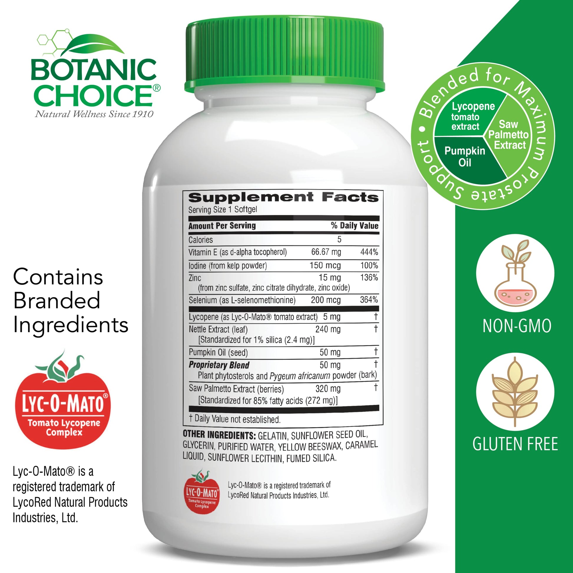 Botanic Choice Mega Fruits and Veggies Blend (60 Capsules) + Prostate 9 Complex (30 Softgels) Bundle - Energy Balance & Superfood Supplement + Urinary Flow & Cellular Health Botanic Choice buy supplements Au