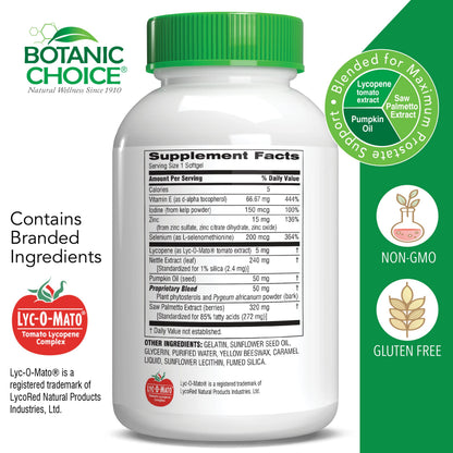 Botanic Choice Mega Fruits and Veggies Blend (60 Capsules) + Prostate 9 Complex (30 Softgels) Bundle - Energy Balance & Superfood Supplement + Urinary Flow & Cellular Health Botanic Choice buy supplements Au