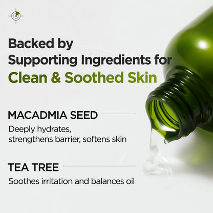 P.CALM Underpore Holy Basil Cleansing Oil – Holy Basil & Tea Tree for Deep Pore Cleansing, Blackhead Removal, and Makeup Removal, Korean Skincare (190ml / 6.42 fl.oz)