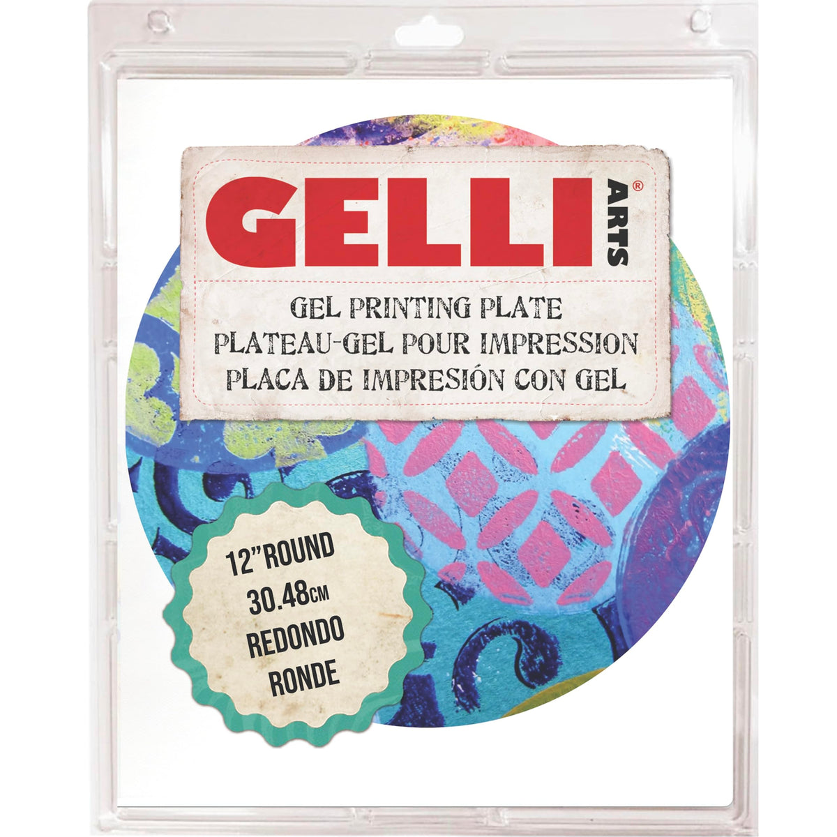 Gelli Arts Gel Printing Plate - 8" X 10" Gel Plate, Reusable Gel Printing Plate, Printmaking Gelli Plate for Art, Clear Gel Monoprinting Plate, Gel Plate Printing for Arts and Crafts