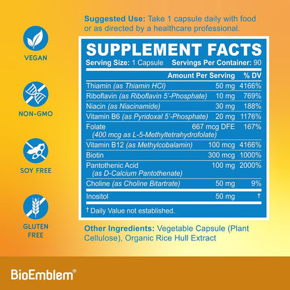 BioEmblem Triple Magnesium Complex and Vitamin B-Complex
