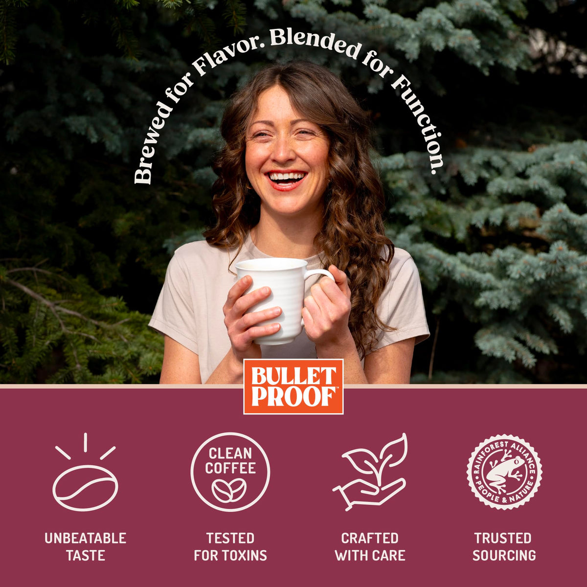 Bulletproof High Achiever Mushroom Coffee Grounds with Lion's Mane, B Vitamins & Adaptogens, Energy and Focus, Medium-Dark Roast, 10 oz