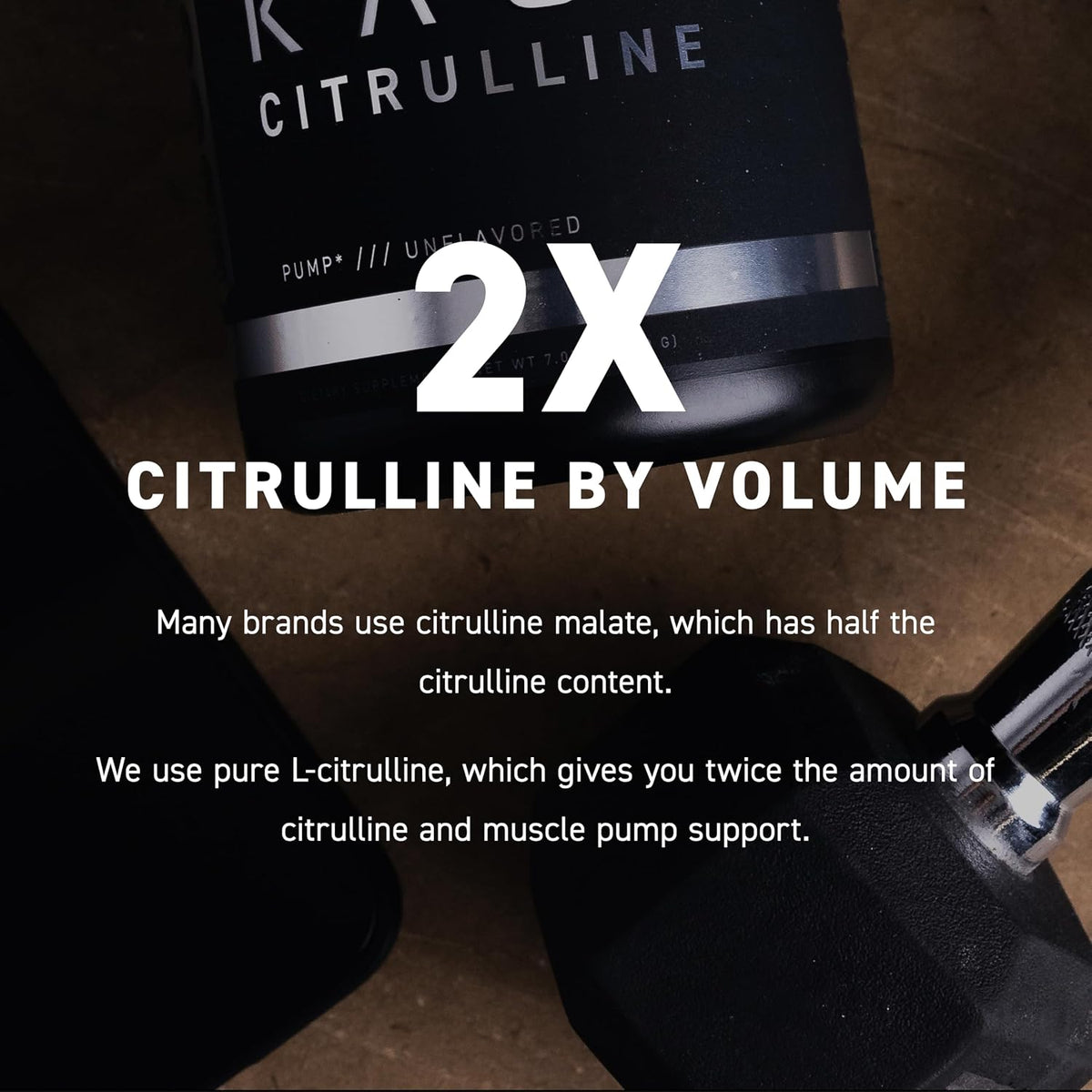 Kaged L-Citrulline Powder | Nitric Oxide Booster | Enhanced Pumps | Improve Muscle Vascularity | Supplements for Men & Women | Unflavored | 100 Servings