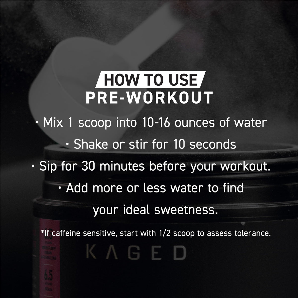 Kaged Original Pre Workout Powder | Fruit Punch | Pre-Workout with Creatine, Beta Alanine, L-Citrulline, BCAAs | 274 mg Caffeine | Pre Supplements for Men & Women | 20 Servings