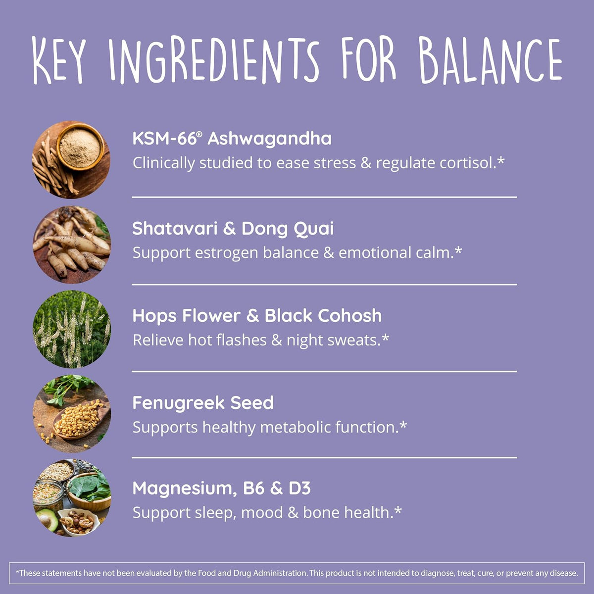 Happy Healthy Hippie PeriPeace Supplements for Women & Organic Ashwagandha Capsules