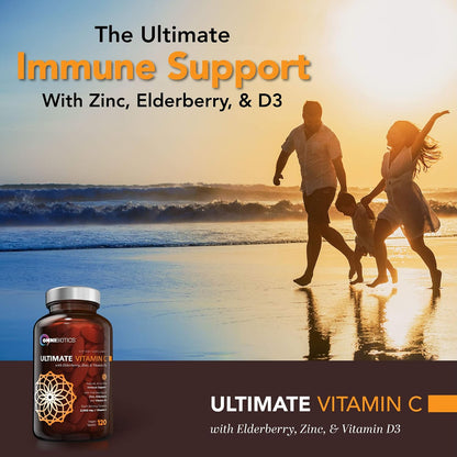 OmniBiotics Vitamin C + Turmeric Curcumin