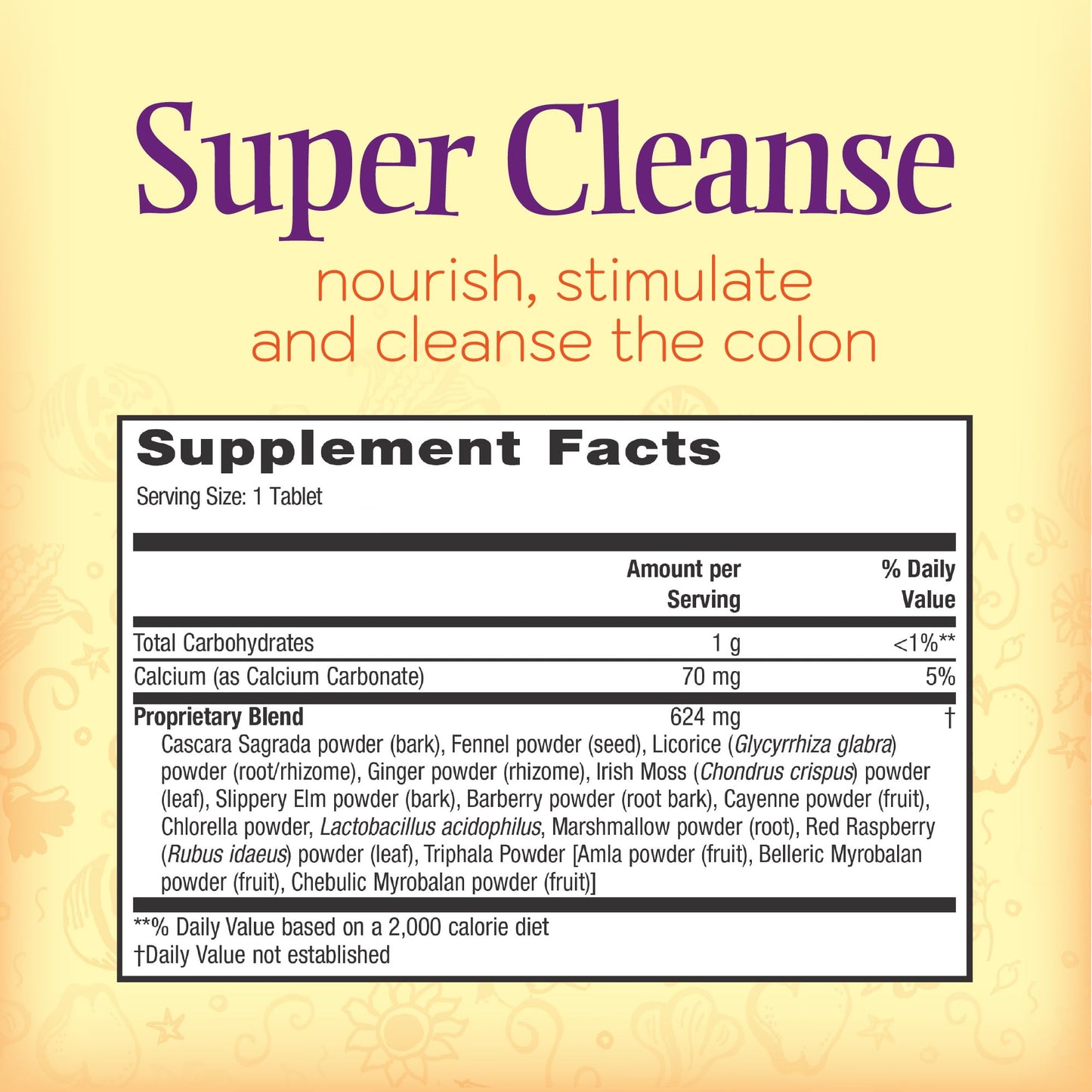 Nature’s Secret Super Cleanse - Extra Strength Colon Cleanse with 14 Herbs & Probiotic Support - Promotes Gut Health Detox Cleanse & Digestive Support