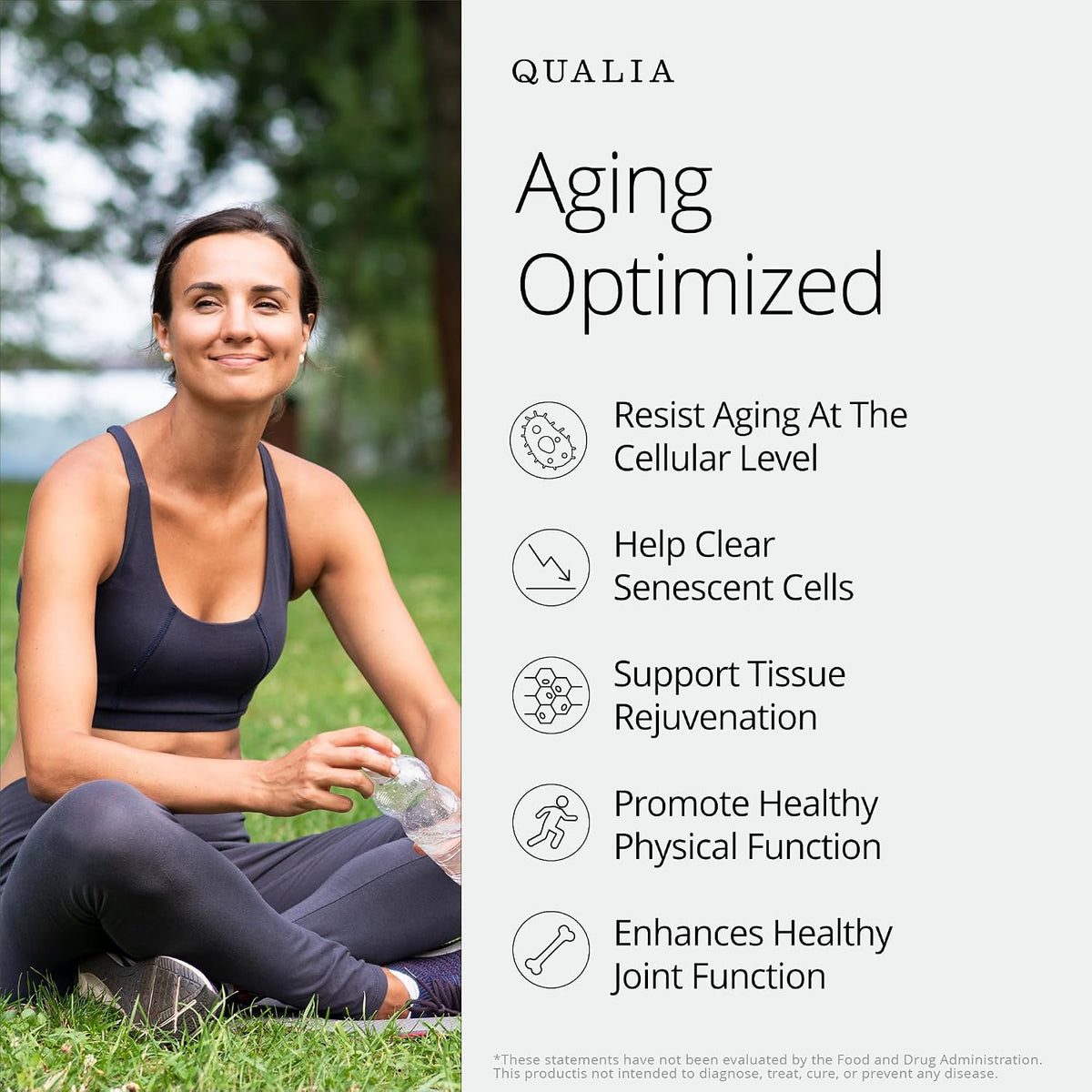 Qualia Senolytic & Qualia Stem Cell | Advanced Cellular Renewal System | Supports Healthy Aging Repair & Rejuvenation | 1-Month Supply Bundle