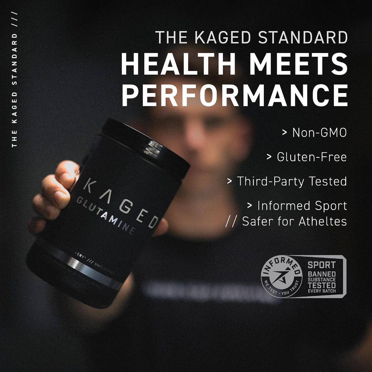 Kaged BCAA and L-Glutamine Powder Bundle – Vegan, Unflavored, Muscle Recovery Support