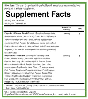 PURE® Greens & Reds Capsules - 30 Servings - 9 Daily Servings of Fruits & Vegetables in 1 Capsule - PhytoServ® Superfood Blend with Broccoli, Kale & Berries - Plant-Based Phytonutrient Shield PUREBuy Supplements Australia