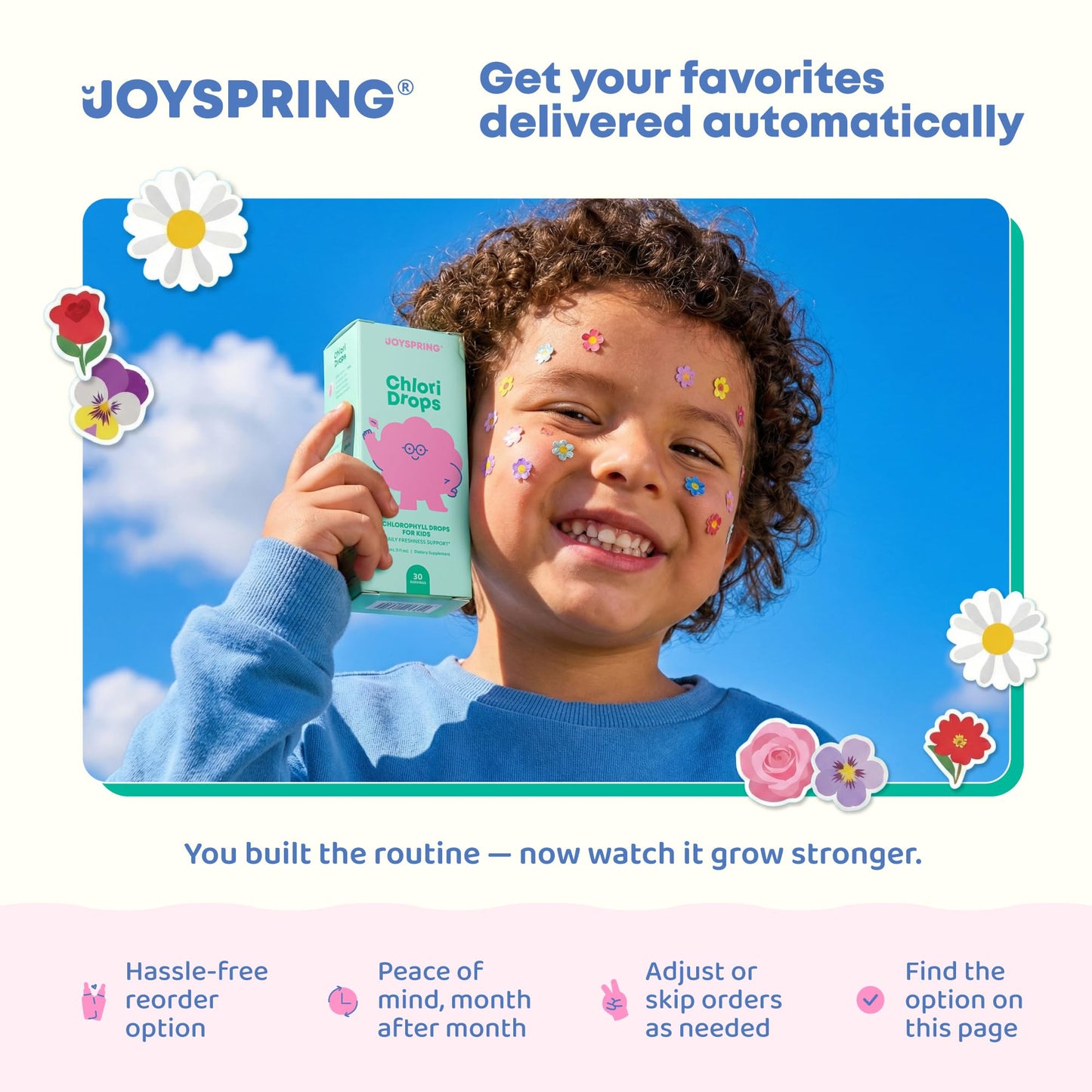 JoySpring DetoxZee Cilantro & Zeolite Drops for Kids | Liquid Zeolite Clinoptilolite with Cilantro Extract | Gentle Daily Wellness Support