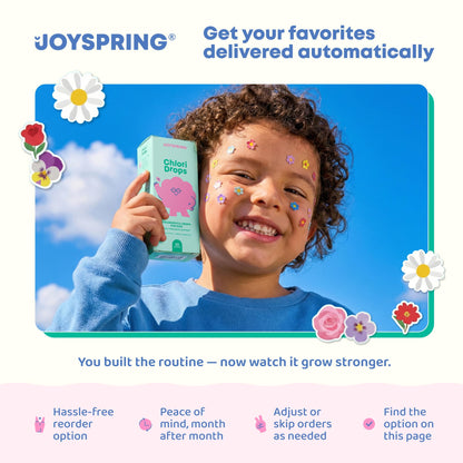 JoySpring DetoxZee Cilantro & Zeolite Drops for Kids | Liquid Zeolite Clinoptilolite with Cilantro Extract | Gentle Daily Wellness Support