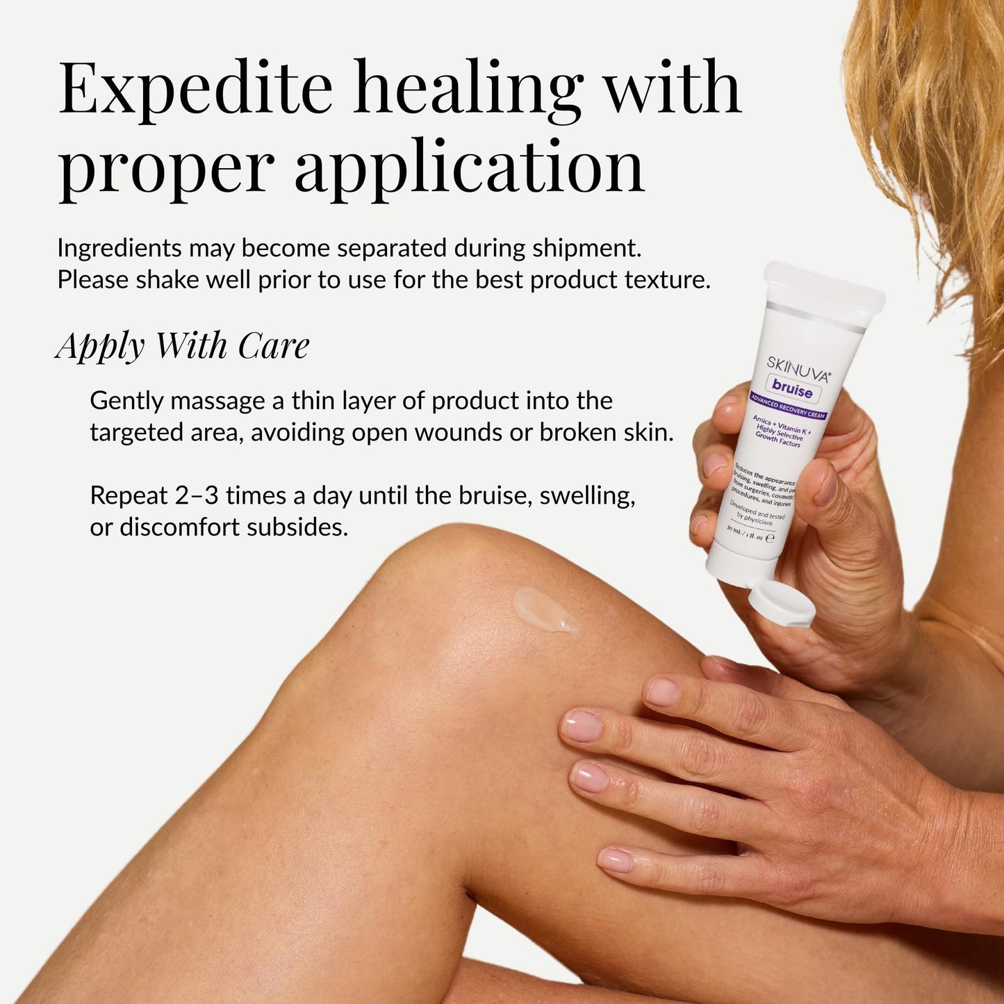 Skinuva® Bruise Advanced Recovery Cream - Topical Bruise Cream Formulated with Growth Factors, Arnica & Vitamin K (1 oz) SkinuvaBuy Supplements Australia