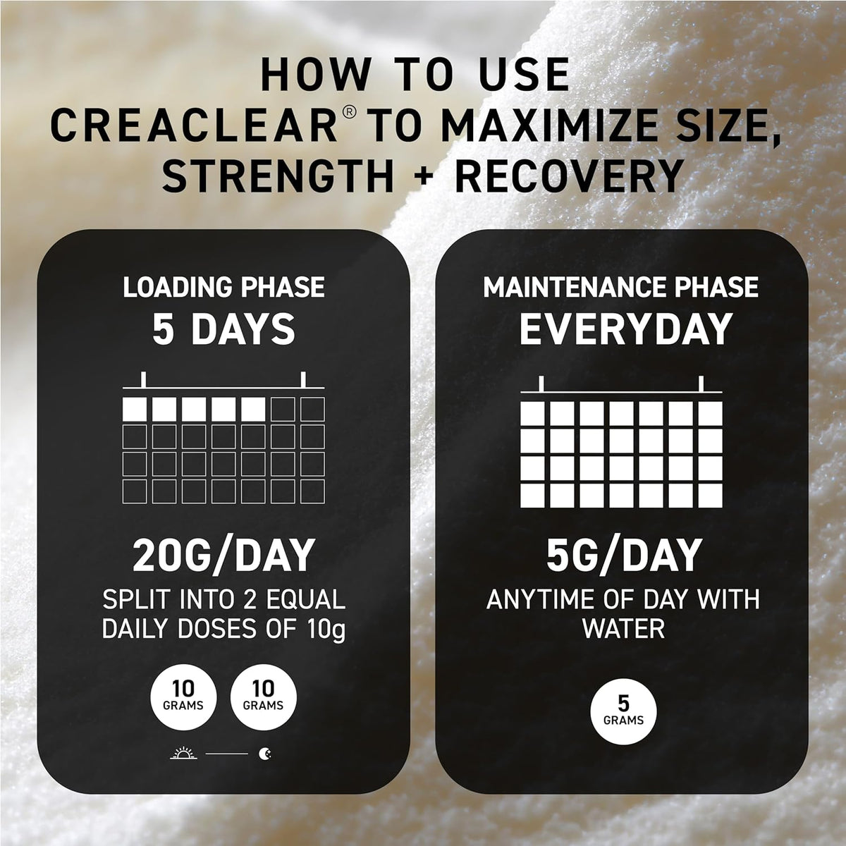 Kaged CreaClear Creatine Monohydrate Powder | Mixes Clear & Dissolves Completely, No Grit | Premium Micronized Creatine for Strength, Performance & Muscle Support | Unflavored | 30 Servings