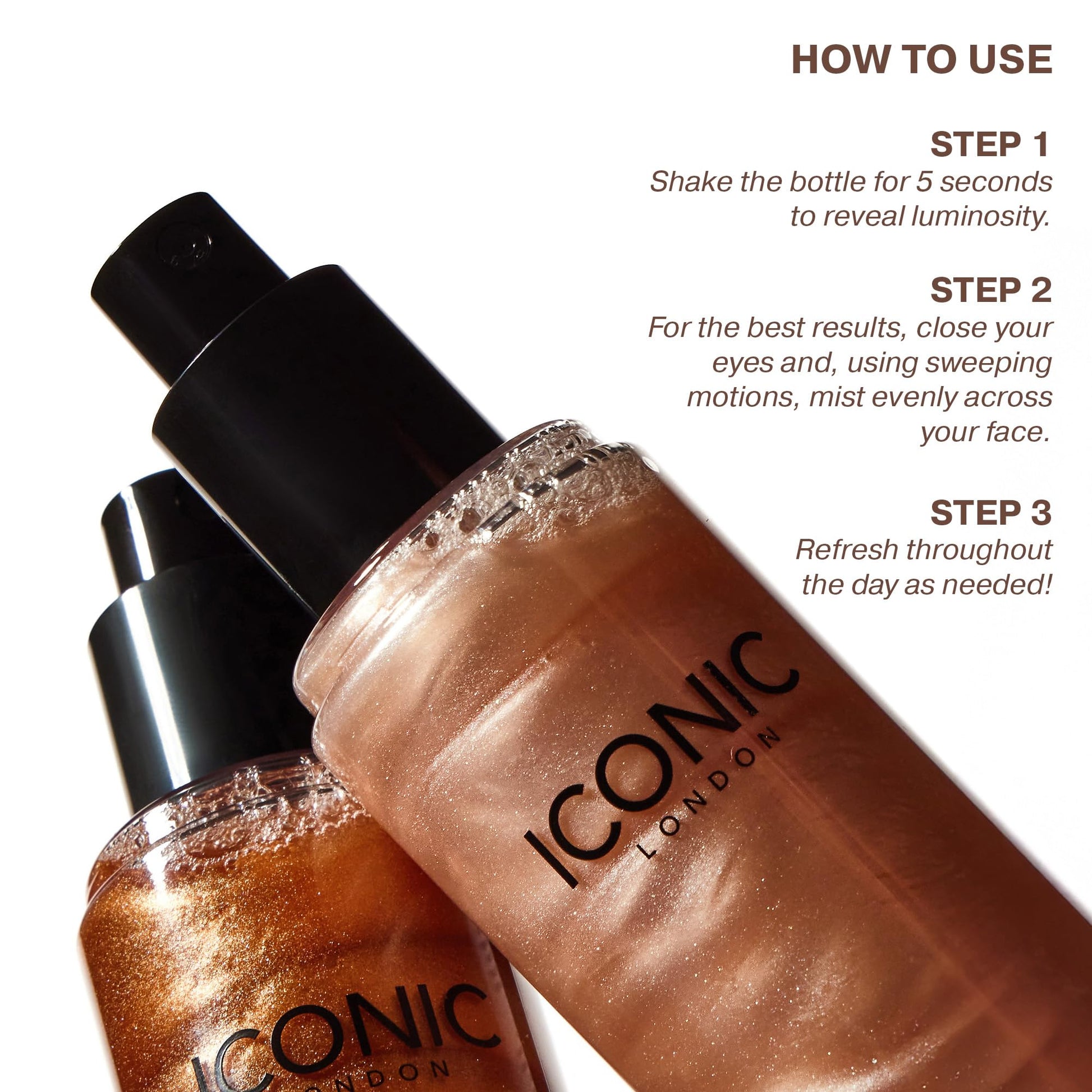 ICONIC LONDON Prep-Set-Glow | Hydrating + Setting + Glowing Spray, 3-in-1 Formula for a Dewy, Radiant Finish, Cruelty-Free, Vegan Makeup, 4.22 Fl oz ICONIC LONDONBuy Supplements Australia