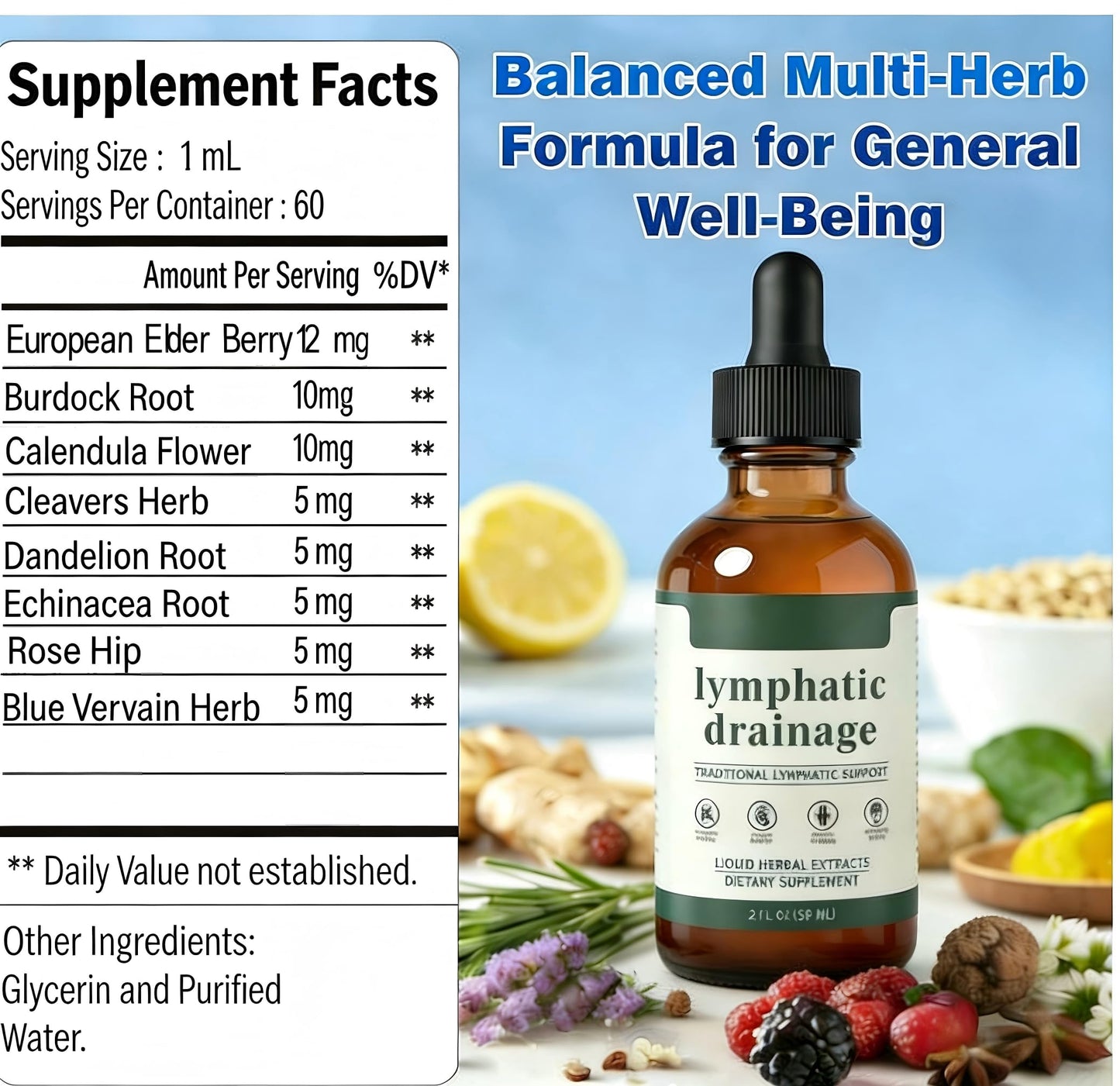 Skrmooning Lymphatic Drainage Drops -2 Pack Organic Lymphatic Drainage Supplement, Reduces Swelling, Boosts Immunity Vitality,Enhance Clarity, Portable Dropper Design, 2 Fl Oz Skrmooning buy supplements Au