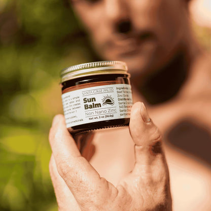 Santa Cruz Paleo, Beef Tallow Sun Balm with Non-Nano Zinc Oxide, Sunscreen Free, Unscented, Natural Mineral Sun Protection for Face & Body, Acne Safe, Moisturizer, Non Comedogenic, Organic Balm, 2 Oz