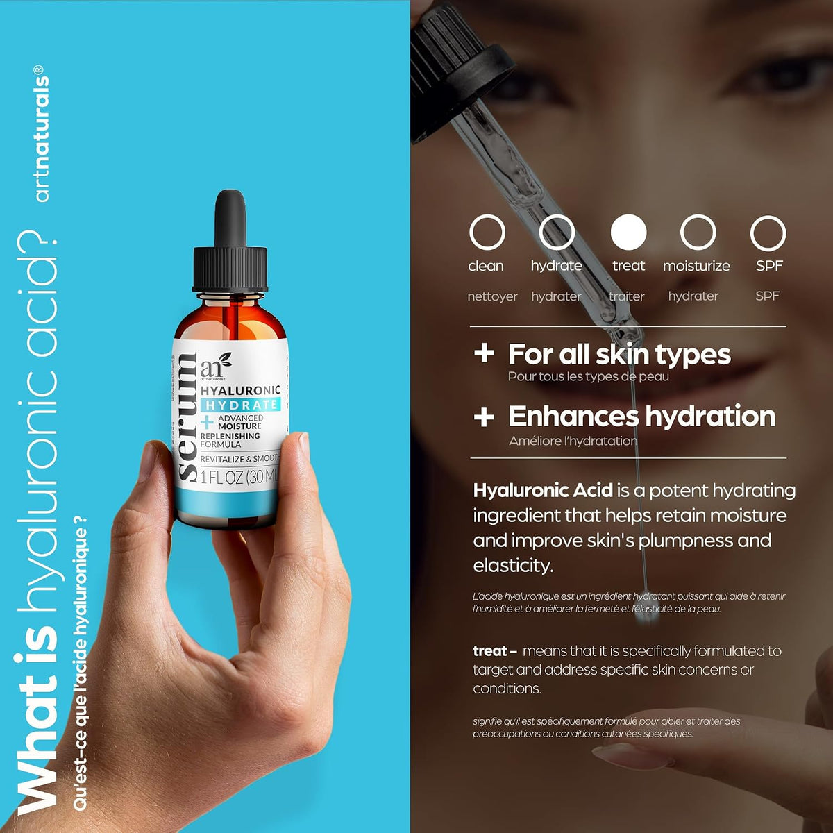 ArtNaturals Hyaluronic Acid Serum, 1 fl oz