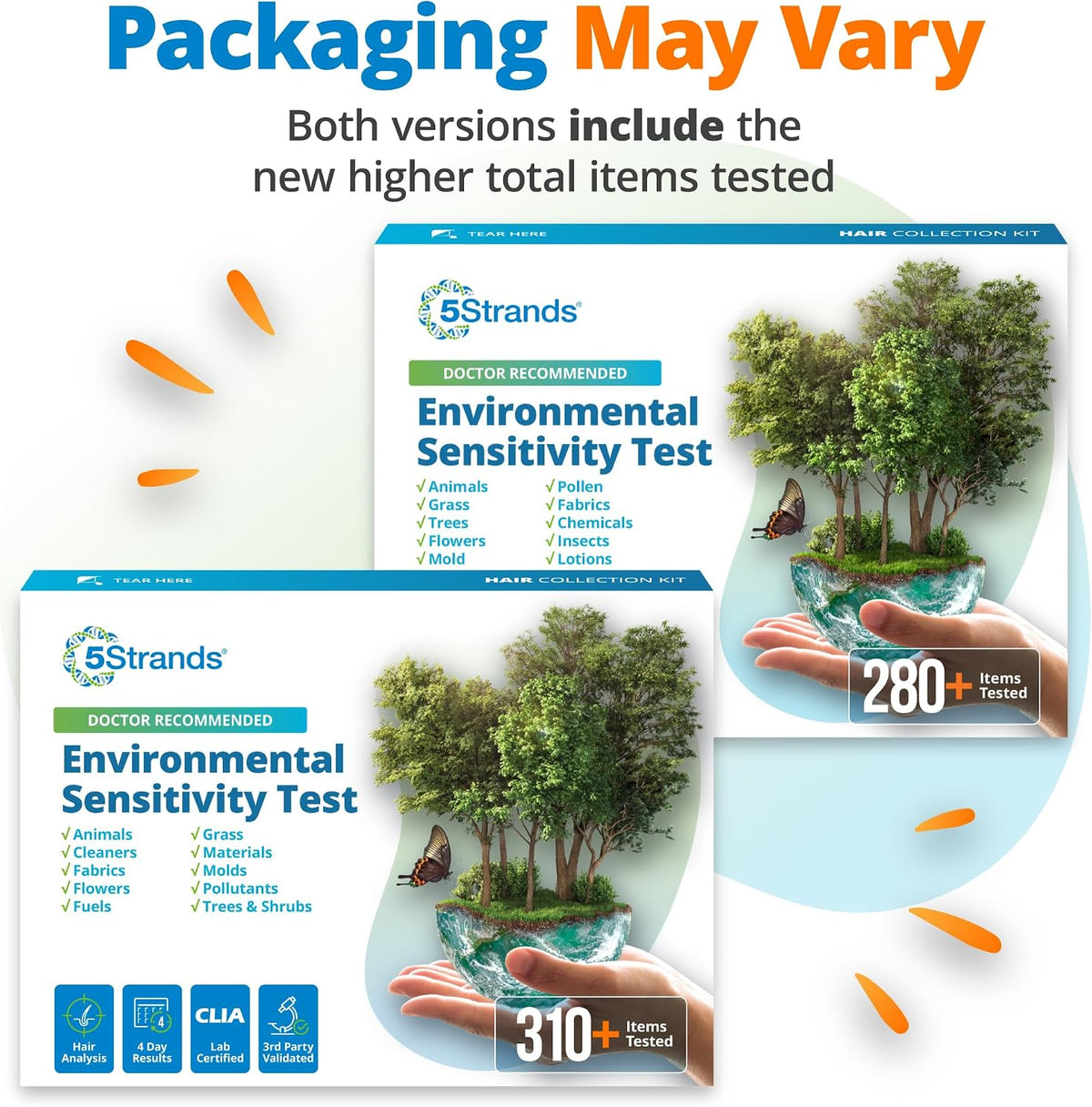 5Strands Environmental Sensitivity Test for Adults & Kids, 282 Items Tested