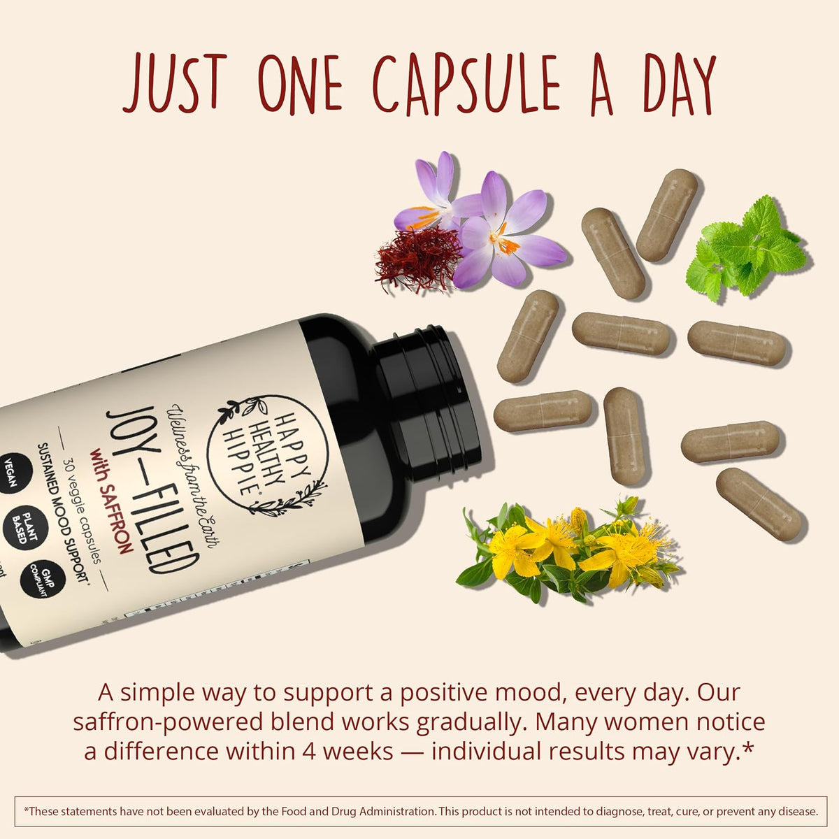 Happy Healthy Hippie Joy-Filled Saffron & Be Grounded