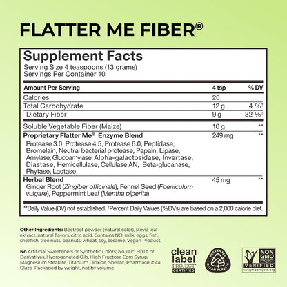 HUM Flatter Me Fiber Supplement & Flatter Me Plus Prebiotics & Probiotics