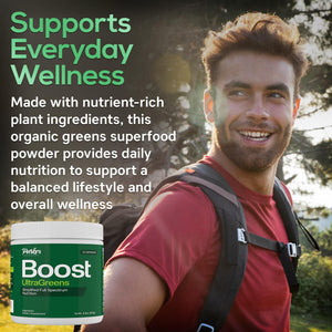 Boost UltraGreens Super Greens Powder - Organic Spirulina, Grasses & Antioxidants | Premium Superfood for Daily Energy | Detox & Whole-Body Wellness - 50 Servings Parker NaturalsBuy Supplements Australia