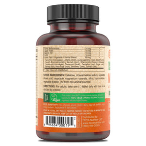 DEVA Vegan Iron-Free Multivitamin & Mineral Supplement, Green Food Blend, Spirulina, Chlorella, Ashwagandha, Broccoli, 90 Coated Tablets DEVABuy Supplements Australia