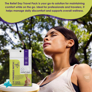 Relief Day Patch - Arnica, White Willow Bark, Saffron & Peppermint for Soreness and discomfort for Women and Men The Friendly Patch CO.Buy Supplements Australia