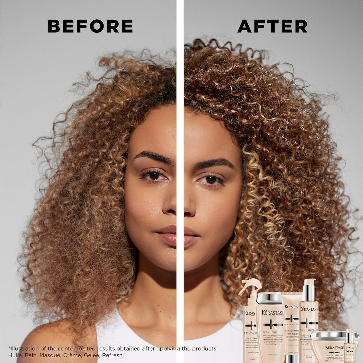 Kérastase Curl Manifesto Crème de Jour – Enhances Curls, 5.07 Fl Oz