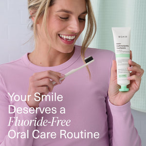 Suplement ​Boka Fluoride Free Toothpaste, Nano Hydroxyapatite Toothpaste, Appropriate for Sensitive Teeth - for Adult Oral Care - VelvetGlow USA