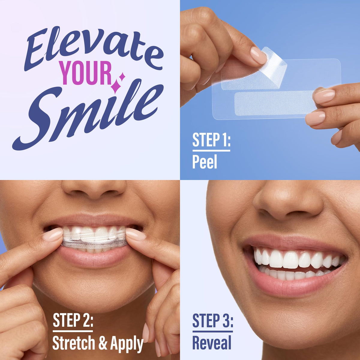 Suplement ​GuruNanda Teeth Whitening Strips Kit - 7-Day Treatment with Non-Slip, Dry Strip Technology - VelvetGlow USA