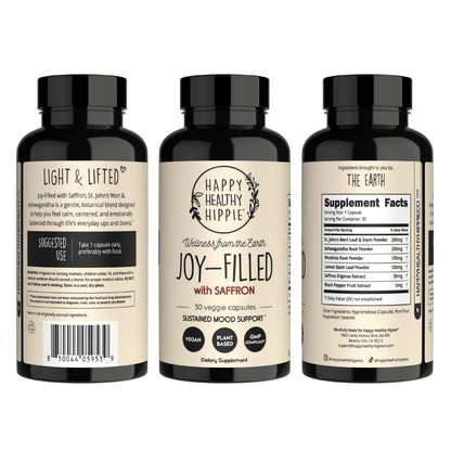 Joy-Filled Mood Support Supplement + St. John's Wort, Plant-Based, 60 Ct