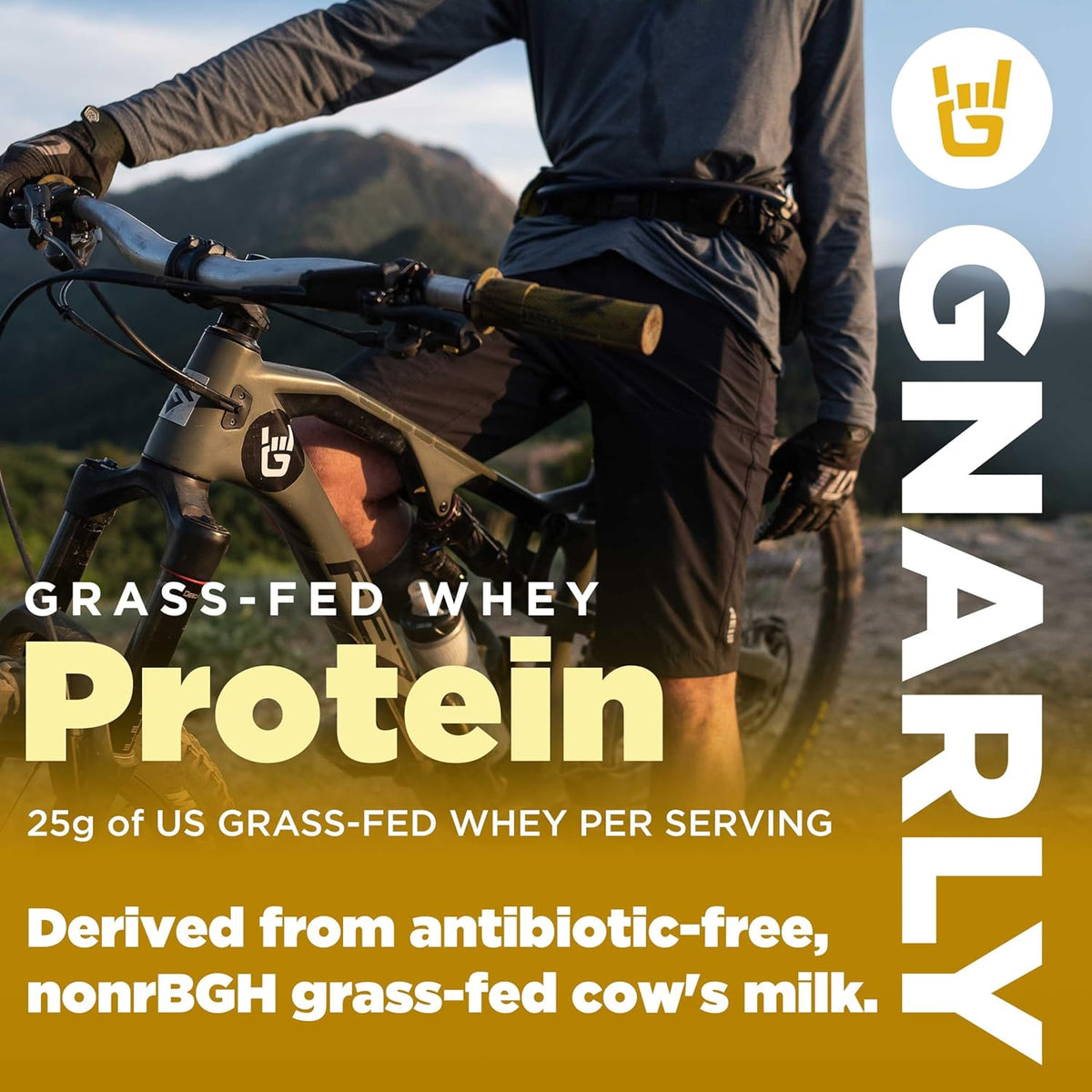 Gnarly Whey Grass-Fed Protein Supplement, Vanilla (32.0oz) and Gnarly Preworkout Strawberry Lemonade (14.82oz)