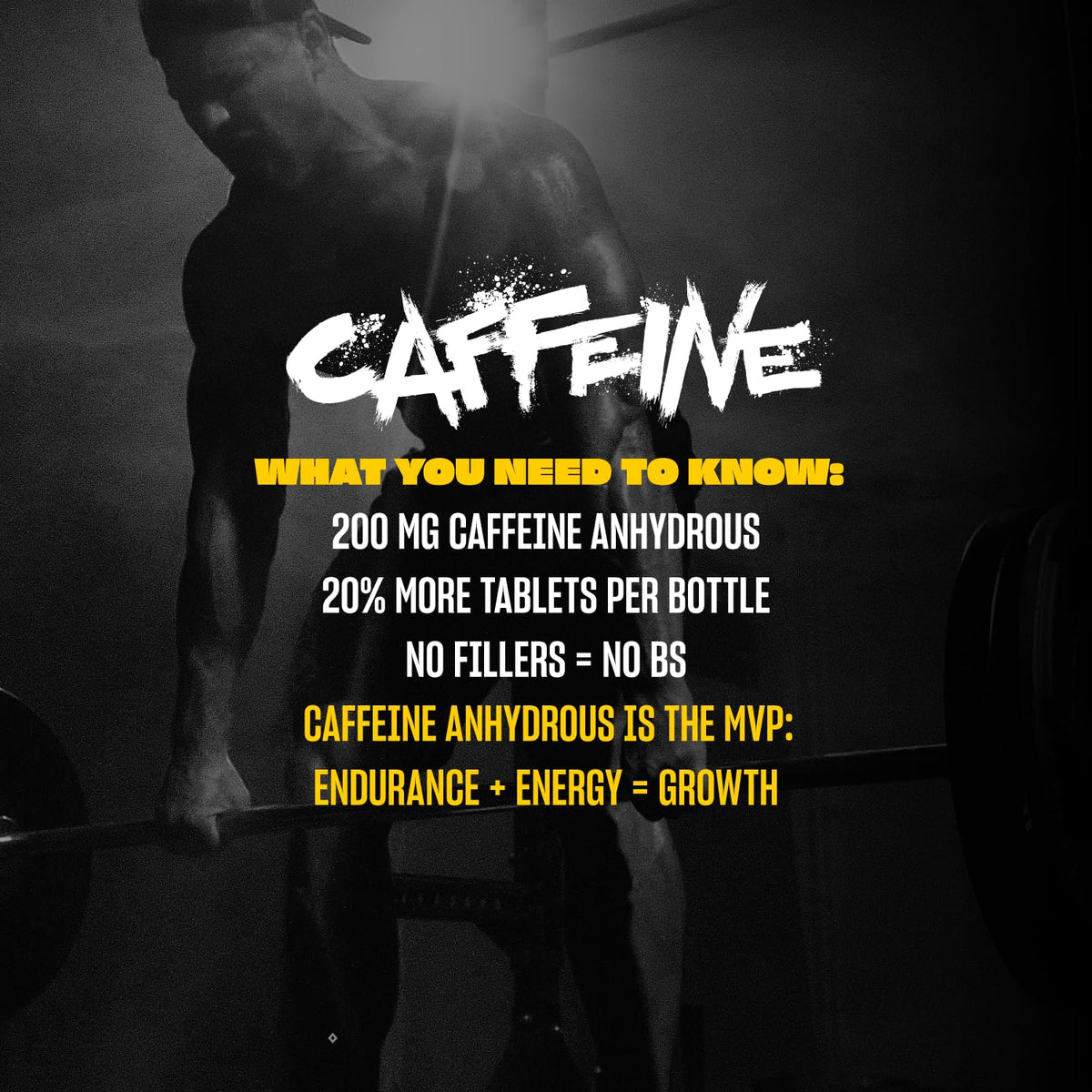 Mutant Caffeine Pills – Pharmaceutical-Grade Pure Caffeine Supplement for Boosting Energy, Focus, Mental Alertness, Performance, & Endurance – Reduces Fatigue & Restores Wakefulness – 240 Tablets