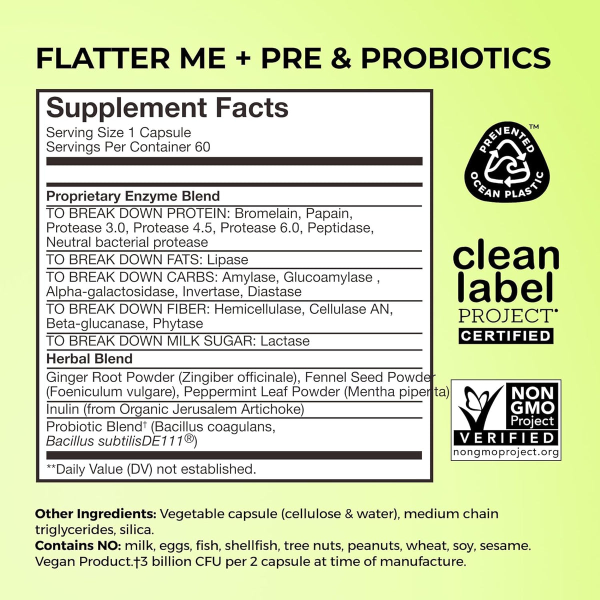 HUM Flatter Me Fiber Supplement & Flatter Me Plus Prebiotics & Probiotics